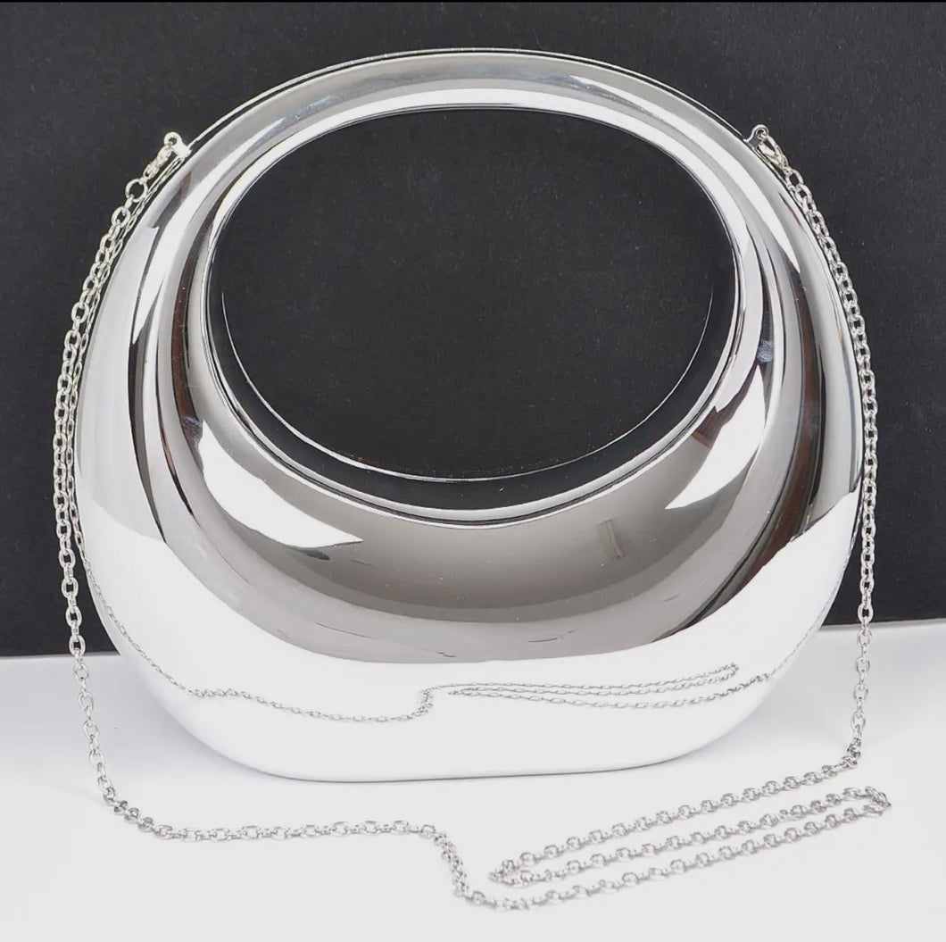 Metallic Acrylic Clutch