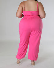 Load image into Gallery viewer, Pink and Denim Color Block Set
