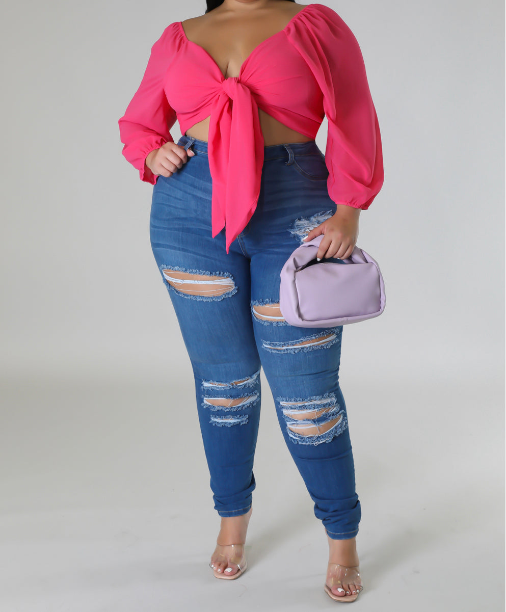 Evie Eve Top (Fuchsia)