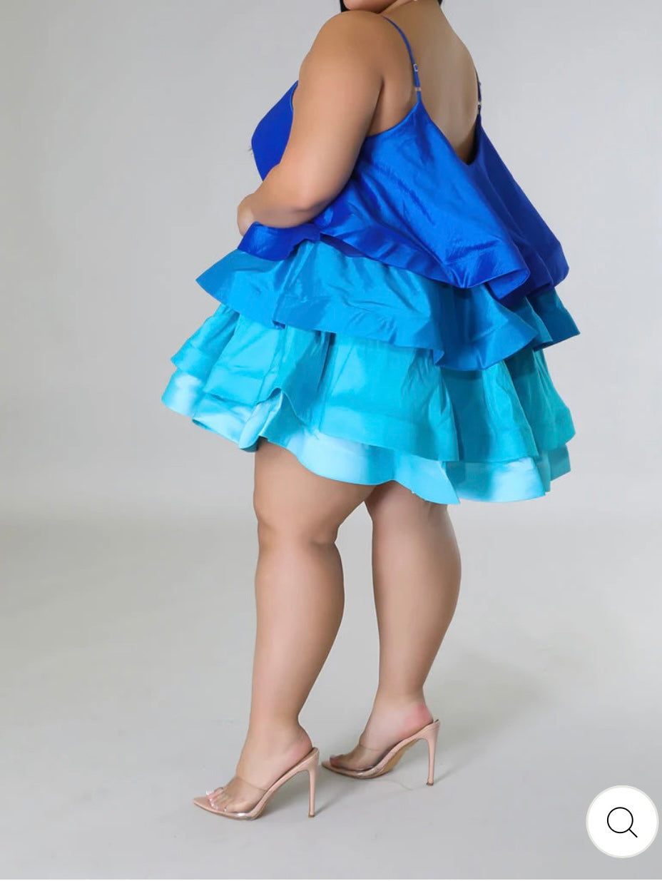 Ombre Blue Dress