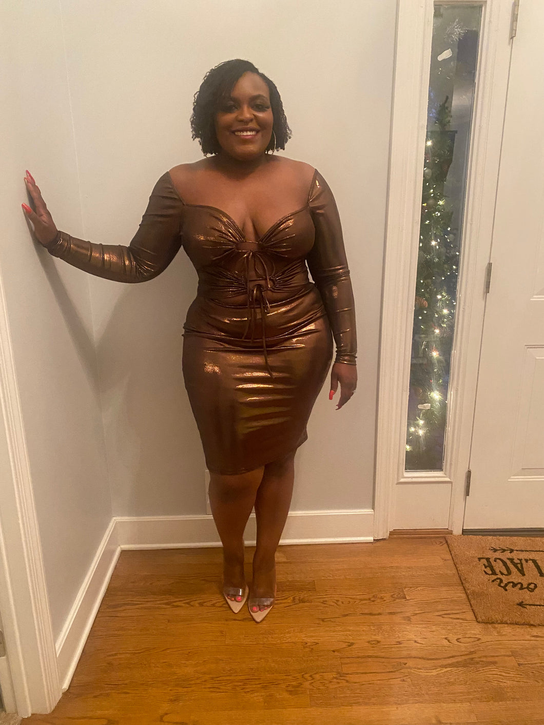 Bronze Baddie Dress